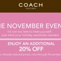 Coach 20% off coupon